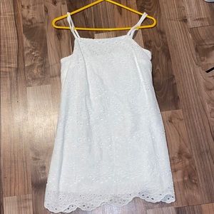 White Eyelet Dress NWT